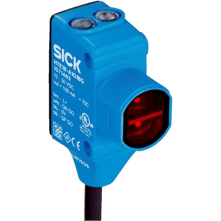 Sick Photoelectric retro-reflective sensor, Dual lens Photoelectric Sensor, Cable 1075814